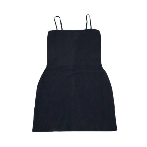 Aritzia Babaton Sculpt Knit Cami Mini Dress Black Stretch Size Medium - Picture 2 of 8